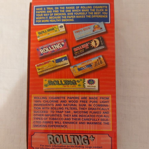 Box of 12 different collectible rolling papers new