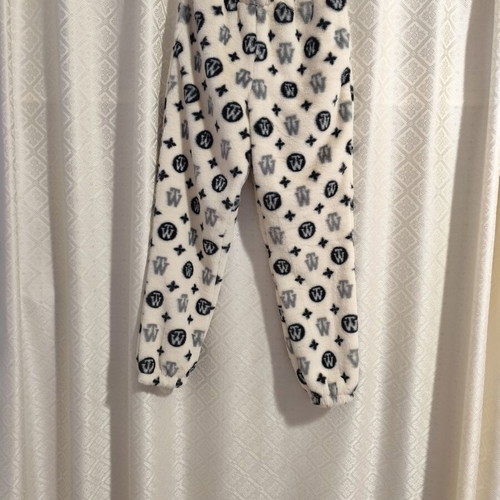 Fleece pants like new, size M, multicolor