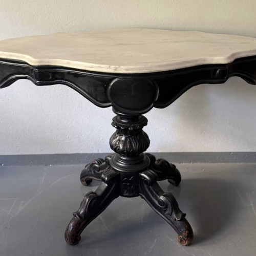 Victorian table with marble used