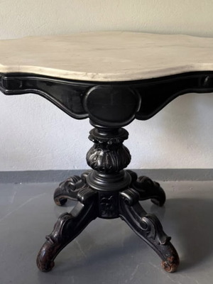 Victorian table with marble used