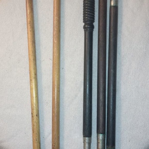 Wooden gun cleaning rods pack of 2, 50s manufacture