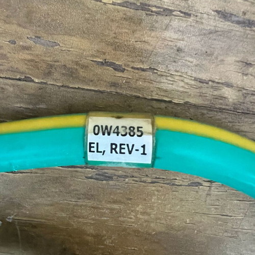 Ground fire cables used, set of 4 pieces, green/yellow