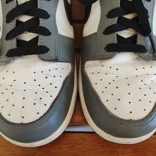 Nike Dunk Low sneakers used, size 43, tricolor white black grey