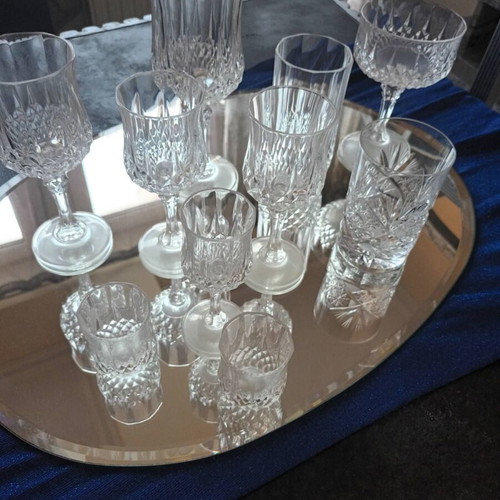 Cristal d'Arques France crystal glasses set of 83 new
