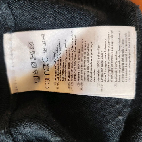 Esmara knitted women's sweater used, blue, V-neck, size S