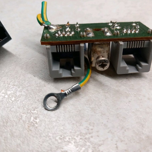Surge protectors for phone-network line used, set of 3 pieces