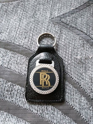 Rolls Royce keychain like new, 6 inches, Made in Kannada