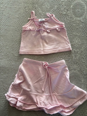 Sweet Dreams skirt dress set for 1-year-old girl used
