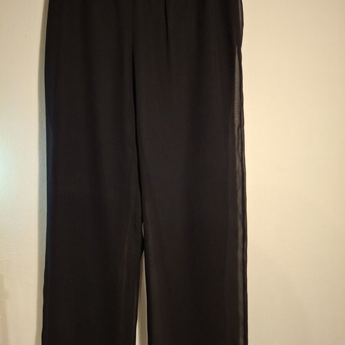 Happy Sizes Black Pants XL like new with double fabric and transparency