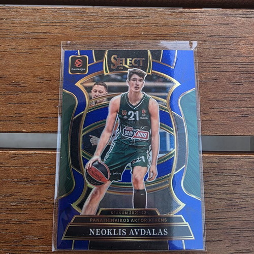 Neoklis Avdalas Panathinaikos Select Blue Prizm basketball card
