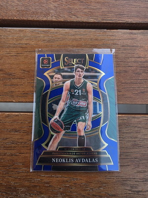 Neoklis Avdalas Panathinaikos Select Blue Prizm basketball card