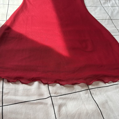 Shein elegant short dress red size M like new