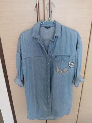 Pepe Jeans denim dress like new, size S, blue