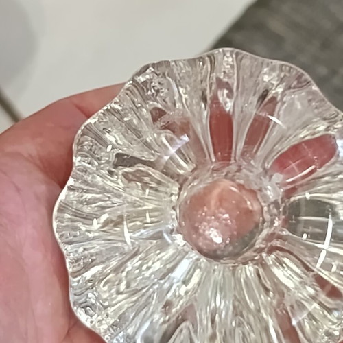 Vintage crystal candlestick from the 70s, used