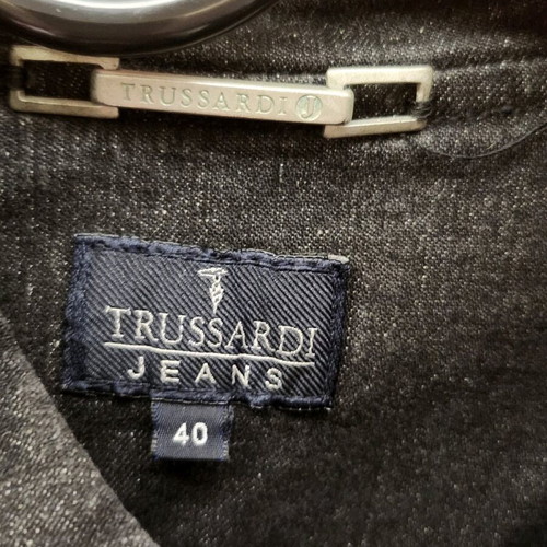 Black denim jacket Trussardi like new, size M