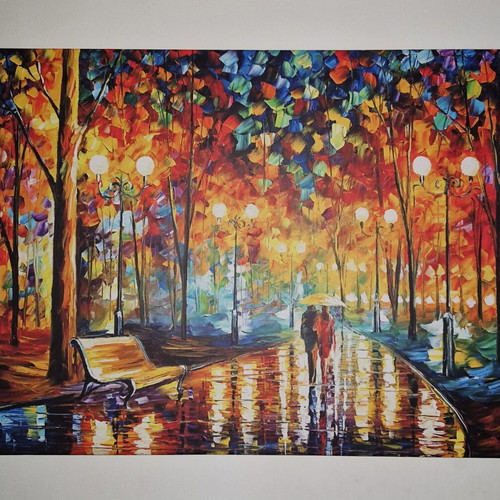 Afremov canvas print 75x100 like new exceptional quality