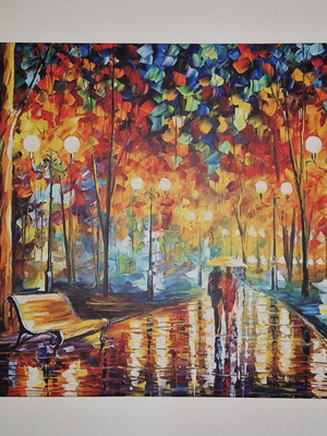Afremov canvas print 75x100 like new exceptional quality