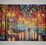 Afremov canvas print 75x100 like new exceptional quality