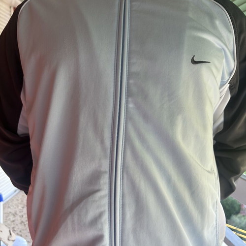 Nike Vintage Track Jacket Grey Black Size M like new