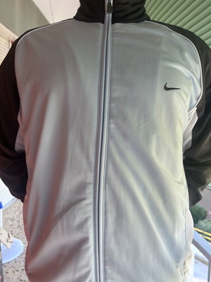 Nike Vintage Track Jacket Grey Black Size M like new
