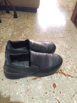 Lumberjack black classic slip-on shoes used, size 41