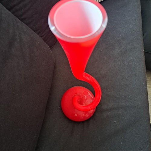 Normann Copenhagen Swing Vase 40cm red like new