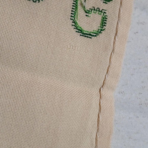 Small vintage handmade embroidered table linen like new, 1970