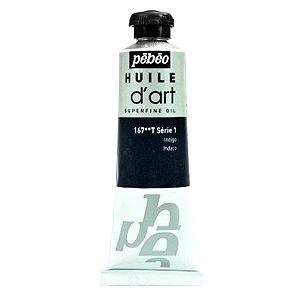 4 τεμάχια Λάδι ζωγραφικής σωληνάριο pebeo oil colour 20ml indigo n.167