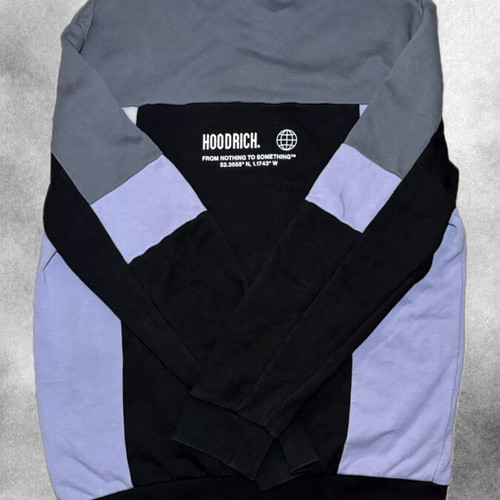Hoodrich sweatshirt with color block design like new