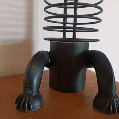Metal CD holder dog like new, handmade with 22 slots