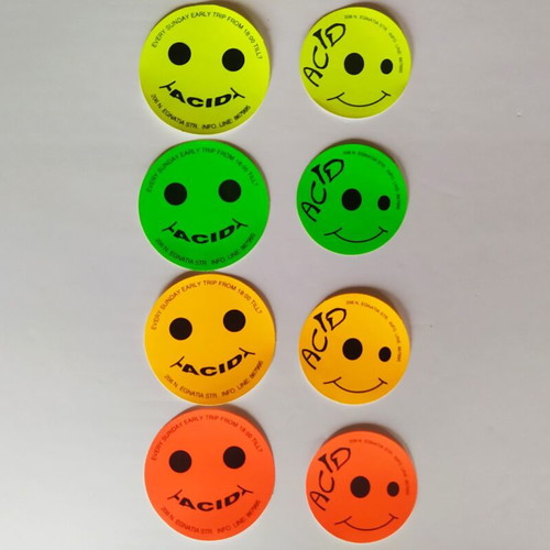 Acid Club stickers like new, various colors