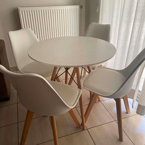 Polihome kitchen dining set with four chairs