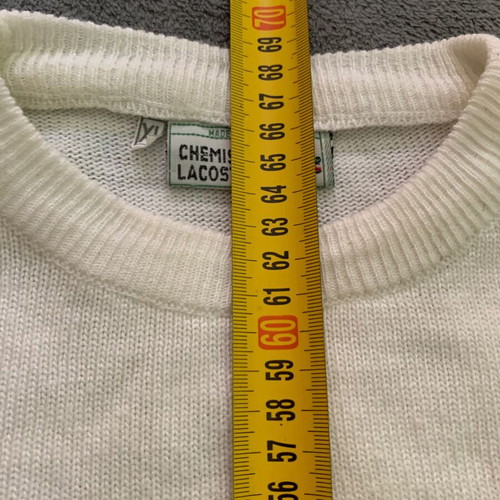 Lacoste wool sweater XL, made in France, 1980s