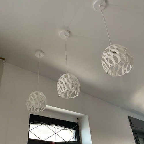 Modern Organic Design ceiling light new, white
