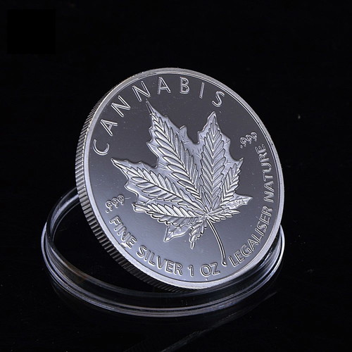 Cannabis Coin new collector's coin with protective capsule
