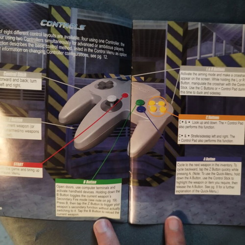 Nintendo N64 Perfect Dark instruction booklet used