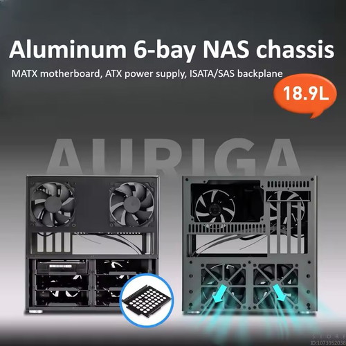 Auriga NAS chassis aluminum new