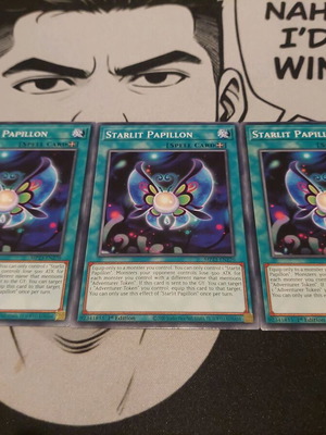 Starlit Papillon used, set of 3 Yu-Gi-Oh! cards