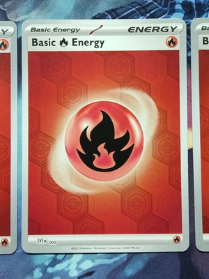 Basic Fire Energy 3 pieces near mint, Reverse Holo Pokémon