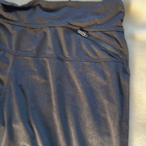 Capri elastic leggings L used with zip pocket black