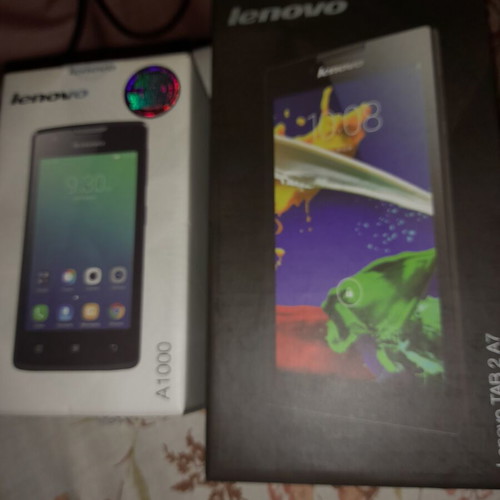 Lenovo smartphone and tablet collectible packaging like new, set of 2