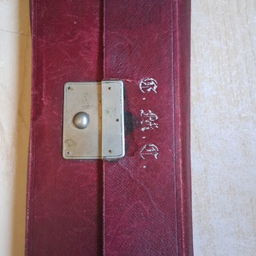 Authentic Victorian craft case 1830-1860 with owner initials and Rowsell and Son seal