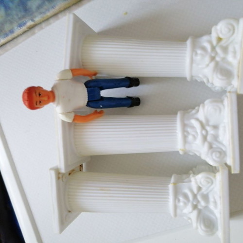 Male figure and columns for cake decoration new