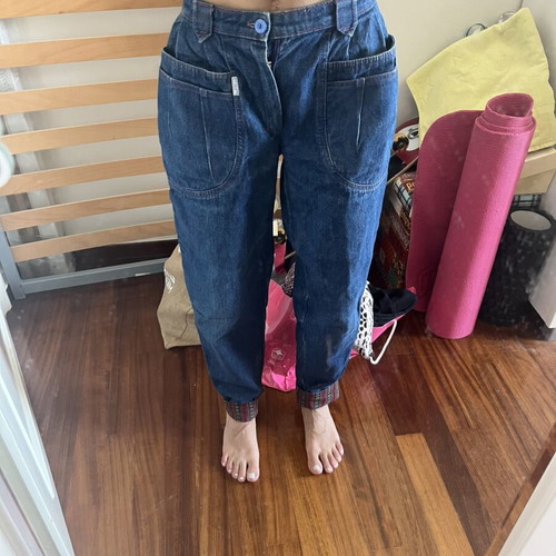 Vintage balloon style jeans like new, blue, size XS