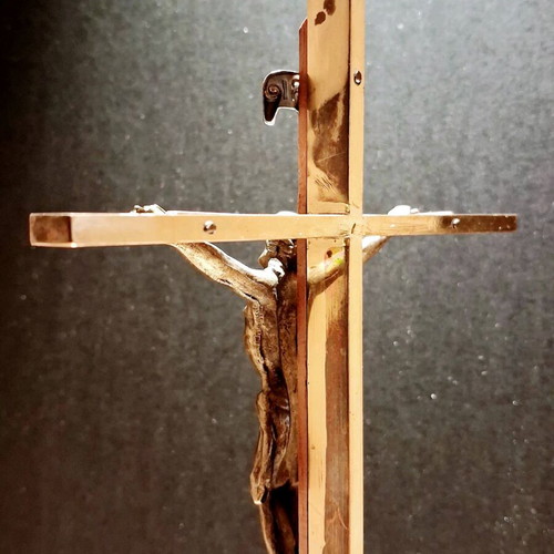 Collectible Catholic Sacristy Cross early 20th century, like new