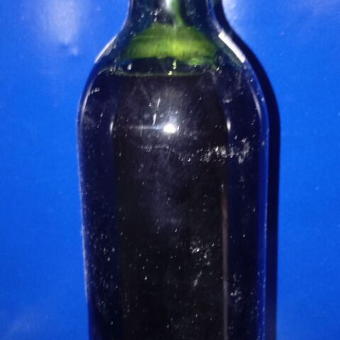 Chateau Mouton Rothschild 1965 vintage wine bottle used