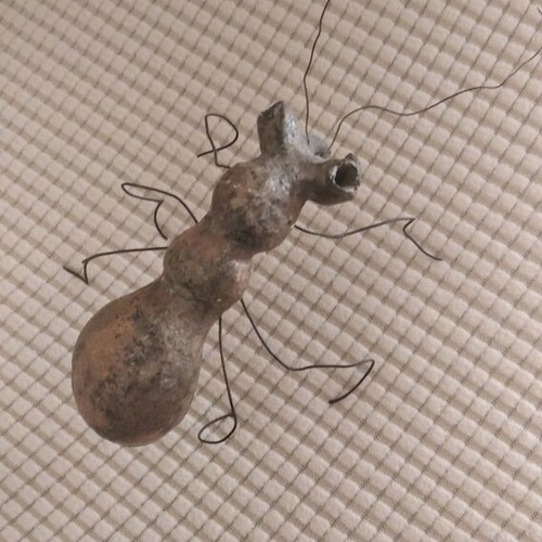 Decorative giant ant like new, handmade metal art