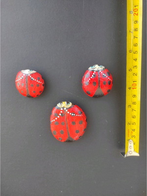 Easter designs hand-painted on stone, new