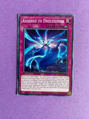 Ashened to Endlessness Yu-Gi-Oh! Card like new