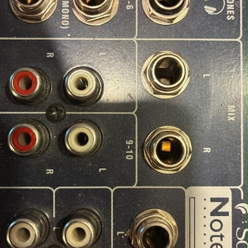 Soundcraft Notepad 102 mixer used, compact audio mixer